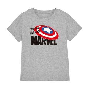 Captain America Childrens/Kids First Avenger T-Shirt / Heather Grey